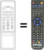 Comandament a distància equivalent PAL-MAC SATELLITE RECEIVER