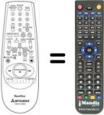 Comandament a distància equivalent RM 551V-59503