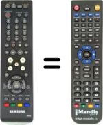 Comandament a distància equivalent Samsung SMT T5040