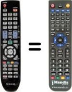 Comandament a distància equivalent Samsung LE 40M51B