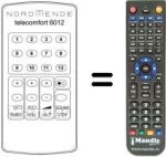 Comandament a distància equivalent TELECOMFORT 6012