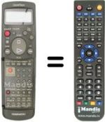 Comandament a distància equivalent Daewoo DVR G 892 HIFI