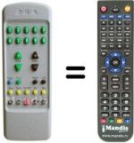 Comandament a distància equivalent Mivar 26 M 2 DVB