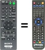 Comandament a distància equivalent Sony DVP-SR 700 H