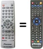 Comandament a distància equivalent Pioneer DVR 230 S