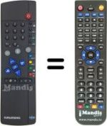 Comandament a distància equivalent Grundig TVR3710