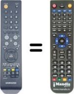 Comandament a distància equivalent Samsung LS26TDDSUV / EN