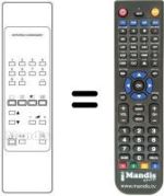 Comandament a distància equivalent Dual TV7003