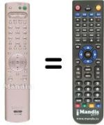 Comandament a distància equivalent Sony KV-29FQ76K