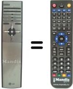 Replacement remote control LG 6710V00100A