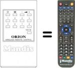 Comandament a distància equivalent Orion EUR5354A