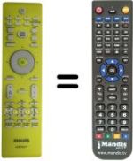 Comandament a distància equivalent Philips 20HT3153 / 01