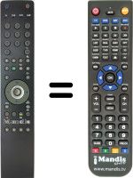Comandament a distància equivalent Grundig VISION326 3931T 2