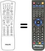 Comandament a distància equivalent Philips DSX7072