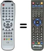 Comandament a distància equivalent Triax DVB300