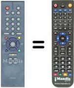Comandament a distància equivalent Triax DVB65S