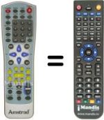 Comandament a distància equivalent Amstrad D230