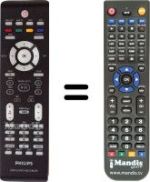 Comandament a distància equivalent Philips DVD-R3577H