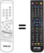 Comandament a distància equivalent Finlux CT 1402 T DVD