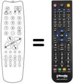 Comandament a distància equivalent SCHNEIDER STV 3766 HYPER BAND OSD