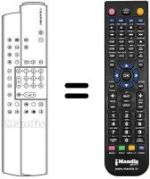 Comandament a distància equivalent Blaupunkt PS 55-20 VT 7 669 260
