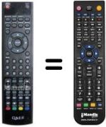 Comandament a distància equivalent Akai AK TV 2602