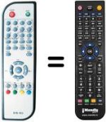 Comandament a distància equivalent Akai AK DVB 20