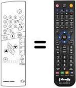 Comandament a distància equivalent Grundig T 55-845 FR
