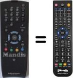 Comandament a distància equivalent Grundig VISION II 32 LXW 82-9620