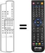 Comandament a distància equivalent Blaupunkt MC 63-40 VT 7 669 460