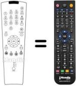 Comandament a distància equivalent Grundig PLANAVISION 42 PW 110-8610 TOP