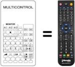 Comandament a distància equivalent MULTICONTROL PIP PROCESSOR 2