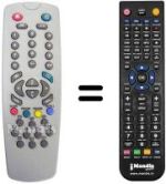 Comandament a distància equivalent QUELLE FT 81808 UNIVERSUM (90 CHANNELS)