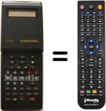 Comandament a distància equivalent Grundig GV-2392 VPT