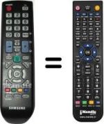 Comandament a distància equivalent Samsung SYNCMASTER XL 2370 HD