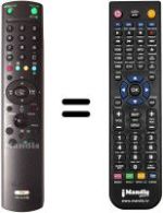 Comandament a distància equivalent Sony KV-32 FX68K