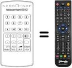 Comandament a distància equivalent TELECOMFORT 6012