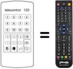 Comandament a distància equivalent TELECONTROL 120