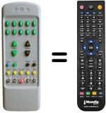 Comandament a distància equivalent Mivar 26 M 2 DVB