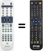 Comandament a distància equivalent Sansui DVR-4000 DX