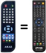 Comandament a distància equivalent Akai AK-DVB12