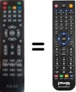 Comandament a distància equivalent Akai AKTV504UHDTSMART