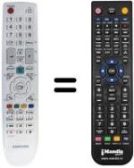 Comandament a distància equivalent Samsung LE40B541P7W/XZG