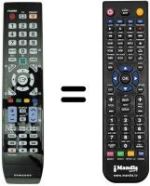 Comandament a distància equivalent Samsung LE32B554M2W/XKU