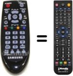 Comandament a distància equivalent Samsung WS28W8VNE8XXEC