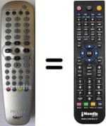 Comandament a distància equivalent Philips DVD-R725 / 00