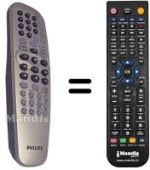Comandament a distància equivalent Philips 996500023967