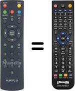 Comandament a distància equivalent Philips REMOTE 26