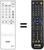 Comandament a distància equivalent Sony RM654