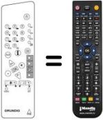 Comandament a distància equivalent Grundig E63-911I DTV